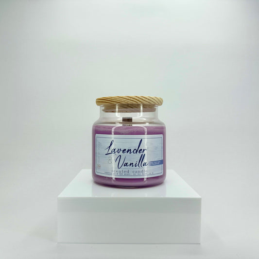 Lavender & Vanilla | 16oz Wood Wick Candle